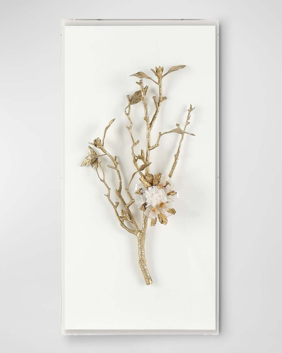 "Gold Calcite I" Wall Accent